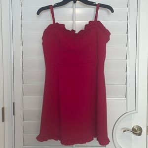 french connection ruffle dress size 8